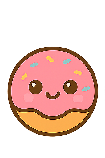 Donut hồng chibi